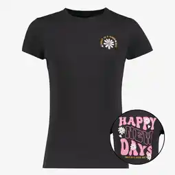 Scapino TwoDay meisjes T-shirt met backprint zwart aanbieding