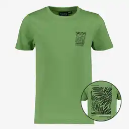 Scapino TwoDay jongens T-shirt met backprint groen aanbieding