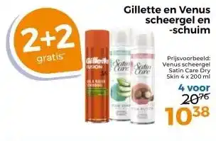 Trekpleister Gillette en Venus scheergel en -schuim aanbieding