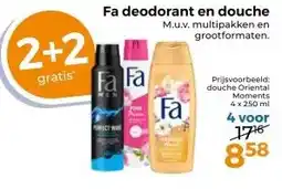 Trekpleister Fa deodorant en douche aanbieding