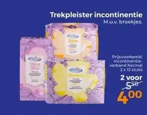 Trekpleister Trekpleister incontinentie aanbieding
