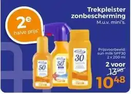 Trekpleister Trekpleister zonbescherming M.u.v. mini's. aanbieding