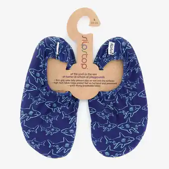 Scapino Slipstop kinder schoenen blauw met haaien aanbieding