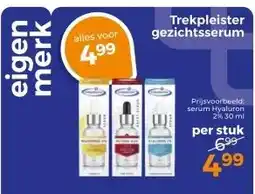 Trekpleister Trekpleister gezichtsserum aanbieding
