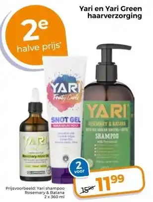 Trekpleister Yari en Yari Green haarverzorging aanbieding