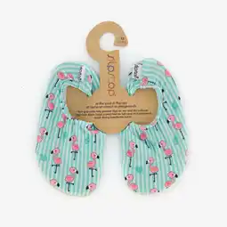 Scapino Slipstop kinder schoenen blauw met flamingo aanbieding
