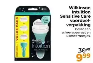 Trekpleister Wilkinson Intuïtion Sensitive Care voordeel- verpakking aanbieding