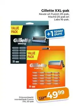 Trekpleister Gillette XXL-pak aanbieding