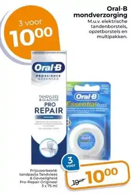 Trekpleister Oral-B mondverzorging M.u.v. elektrische aanbieding