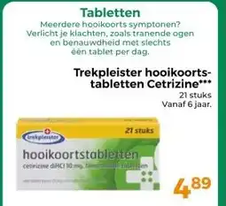 Trekpleister Trekpleister hooikoorts- tabletten Cetrizine*** aanbieding