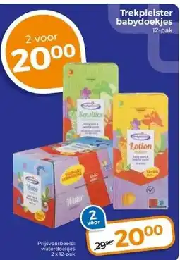 Trekpleister Trekpleister babydoekjes aanbieding