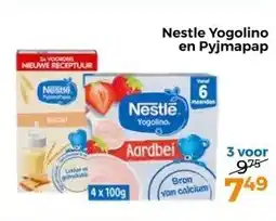 Trekpleister Nestle Yogolino en Pyjmapap aanbieding