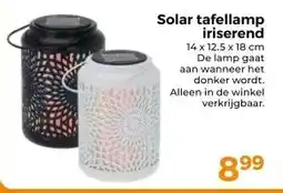 Trekpleister Solar tafellamp iriserend aanbieding