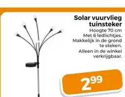 Trekpleister Solar vuurvlieg tuinsteker aanbieding
