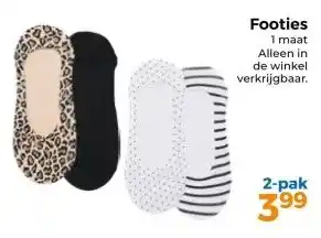 Trekpleister Footies aanbieding