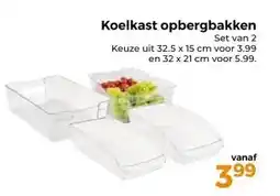 Trekpleister Koelkast opbergbakken aanbieding