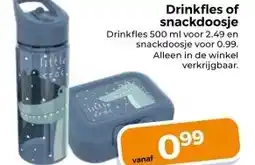 Trekpleister Drinkfles of snackdoosje aanbieding