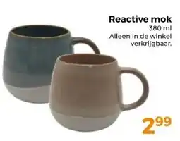 Trekpleister Reactive mok aanbieding