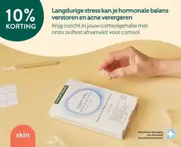Holland & Barrett 10% KORTING Langdurige stress kan je hormonale balans verstoren en acne verergeren aanbieding
