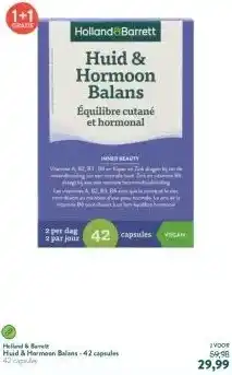 Holland & Barrett Huid & Hormoon Balans - 42 capsules aanbieding