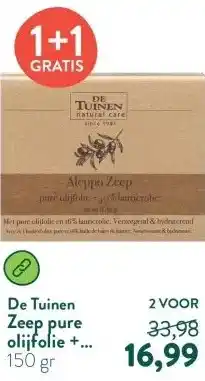 Holland & Barrett Zeep pure olijfolie + 40% laurierolie aanbieding