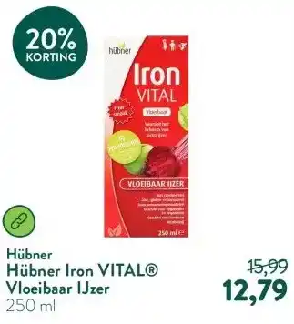 Holland & Barrett Hübner Iron VITAL® Vloeibaar IJzer aanbieding