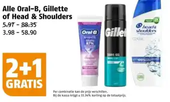 Poiesz Alle Oral-B, Gillette of Head & Shoulders aanbieding