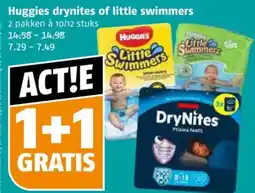 Poiesz Huggies drynites of little swimmers aanbieding