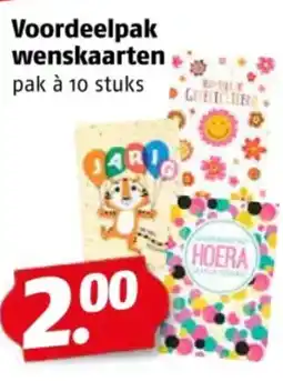 Poiesz Voordeelpak wenskaarten aanbieding