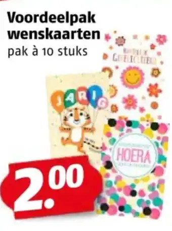 Poiesz Voordeelpak wenskaarten aanbieding