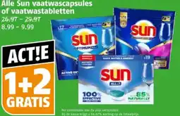 Poiesz Alle Sun vaatwascapsules of vaatwastabletten aanbieding