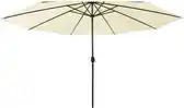 Praxis vidaXL Parasol LED-Verlichting - Tuinparasol 400x267 cm - Zand - Polyester aanbieding