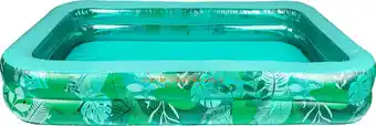 Bol.com Swim Essentials Opblaasbaar Zwembad - Rechthoek - Tropical - 300 x 175 x 51 cm aanbieding