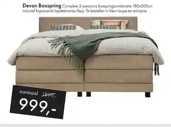 Woonsquare Devon Boxspring aanbieding