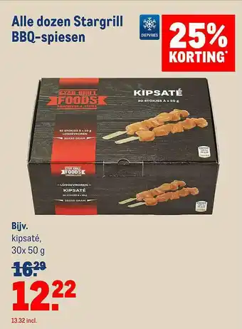 Makro Alle Dozen Stargrill BBQ-spiesen aanbieding