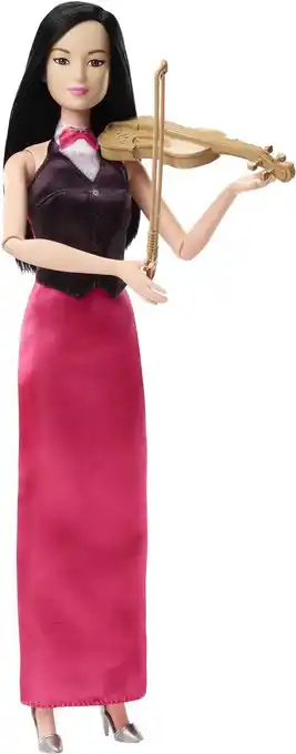 Bol.com Barbie Violiste - Met roze rok - Barbiepop aanbieding