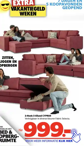 Seats and Sofas 2-Hoek-3-Eiland CYPRUS aanbieding