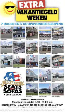 Seats and Sofas EXTRA VAKANTIEGELD WEKEN aanbieding