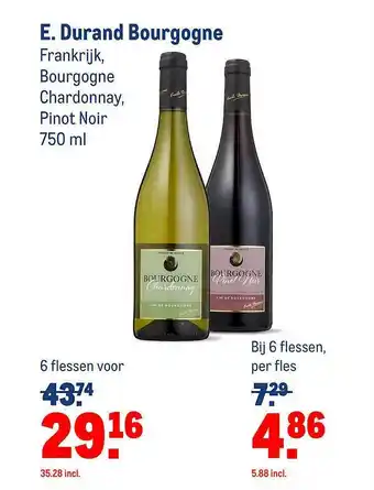 Makro E. Durand Bourgogne aanbieding