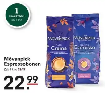 Sligro Mövenpick Espressobonen aanbieding