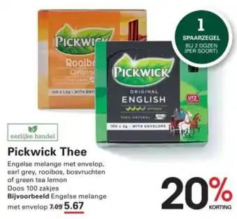 Sligro Pickwick Thee aanbieding
