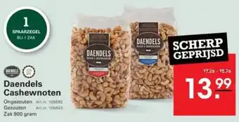 Sligro Daendels Cashewnoten aanbieding