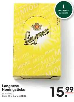 Sligro Langnese Honingsticks aanbieding