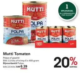 Sligro Mutti Tomaten aanbieding