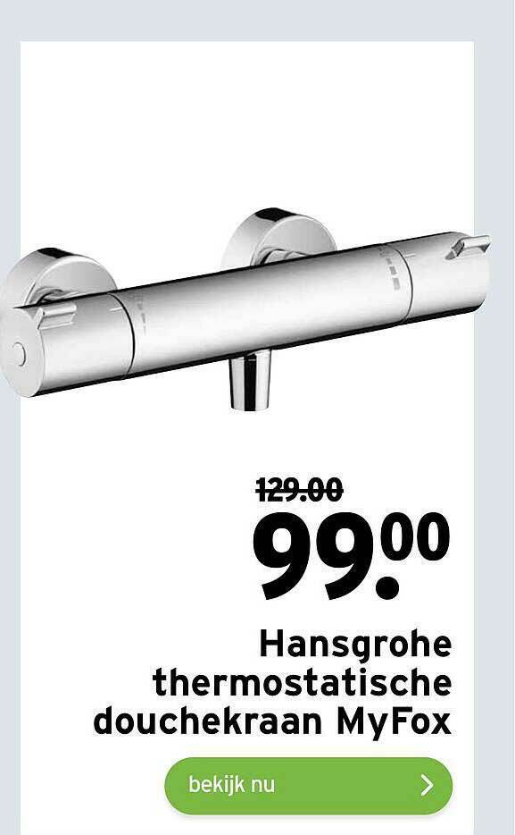 Hansgrohe Thermostatische Douchekraan MyFox aanbieding bij GAMMA