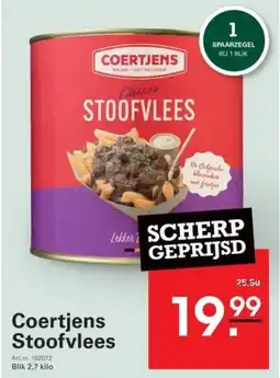 Sligro Coertjens Stoofvlees aanbieding