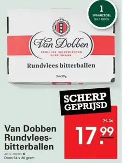 Sligro Van Dobben Rundvlees bitterballen aanbieding