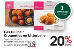 Sligro Cas Culinair Croquetjes en bitterballen aanbieding