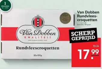 Sligro Van Dobben Rundvlees croquetten aanbieding