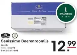 Sligro Sanissimo Boerenroomijs aanbieding